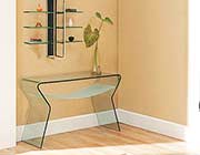 Bent Glass Console Table CR 03B