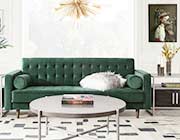 Green Velvet Sofa DS Cypress
