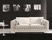 White Leather Sofa Sleeper NJ Rush