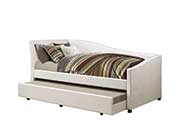 Ivory  leatherette day bed CO 509