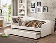 Ivory  leatherette day bed CO 509