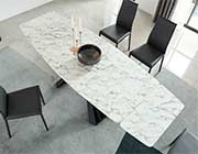 Marble Top Extendable Dining Table EF 251