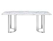 Silver Marble Dining Table EF 131