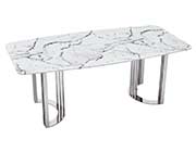 Silver Marble Dining Table EF 131