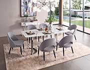 Silver Marble Dining Table EF 131