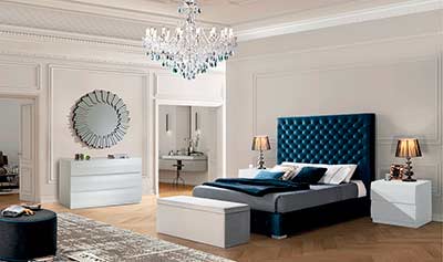 Blue Bed with Storage EF Lenore