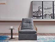 Gray Fabric Down Filled Accent Chair AE 25