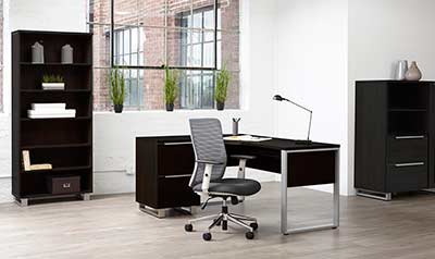 Kalmar Espresso Office Desk by Unique Furniture