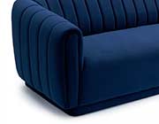 Navy Blue Velvet Sofa AL Kelia