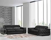 Dark Gray Leather Sofa set GU 92