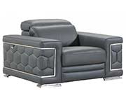 Dark Gray Leather Sofa set GU 92