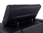 Black Leather Sofa set GU 03