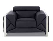 Black Leather Sofa set GU 03