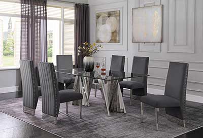 Silver Base Dining Table BQ 01