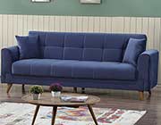 Blue Fabric Sofa Bed Astra