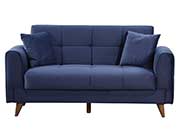 Blue Fabric Sofa Bed Astra