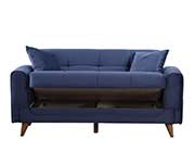 Blue Fabric Sofa Bed Astra