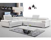 Dark Gray Leather sectional sofa EF 119