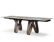 Wenge Table with Marble Top EF 086