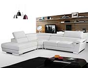 White Leather Sectional Sofa ef 383
