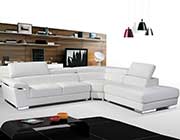 White Leather Sectional Sofa ef 383