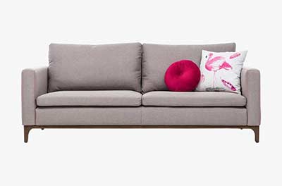 Light Gray Fabric Sofa Bed Cosmopolitan