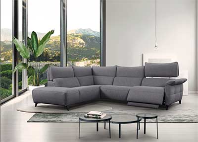 Light Gray Fabric Sofa Set VG Charm