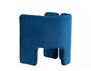 Modern blue velvet accent chair comfort VG Tina