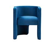 Modern blue velvet accent chair comfort VG Tina