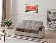 Contemporary Sofa Bed Moon in Gray