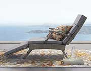 Outdoor Lounge Chaise Wicker Rattan Turqouise MW Envision