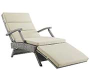 Outdoor Lounge Chaise Wicker Rattan Turqouise MW Envision