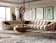 Off White Sectional Sofa VG Yolane