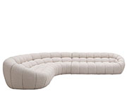 Off White Sectional Sofa VG Yolane