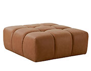 Brown Leather Modular Sofa VG Bennet