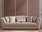 Cream Fabric Sofa  Margaret