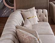 Cream Fabric Sofa  Margaret