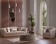 Cream Fabric Sofa  Margaret