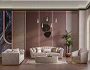 Cream Fabric Sofa  Margaret