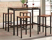 Atlas Counter Height Dining Set, Light Oak Finish