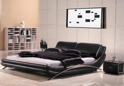 Modern Leather Bedroom AE82