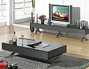 Modern glossy gray coffee table CR1074