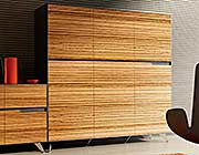 Zebrano Storage Cabinet 496 by Unique Furniture