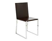 Modern Leather Chair EStyle 618 in Brown