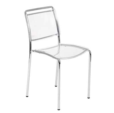 Modern Stackable Chair Clear EStyle 698
