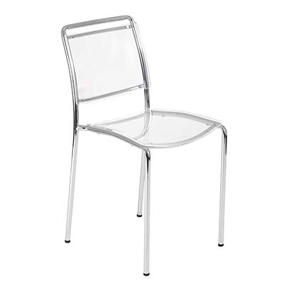 Modern Stackable Chair Clear EStyle 698