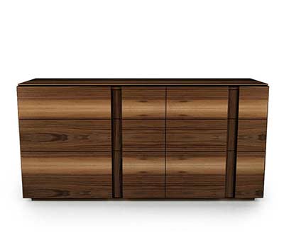 Dusk 6 Drawer Dresser by Huppe
