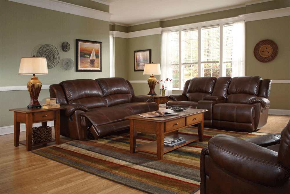 Motion Bonded Leather Sofa Set Co181, Wall Color For Brown Leather Furniture