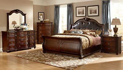 Fotini Leather Traditional Bed HE169