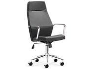 High Back office chair in Black Leatherette Z-145